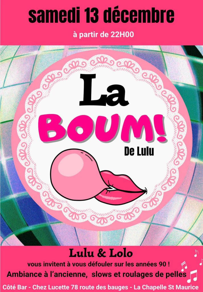 Soiree boum annecy decembre